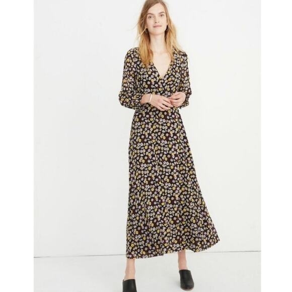 Madewell Dresses & Skirts - Madewell Wrap-Front Maxi Dress in French Floral Size:‎ 8